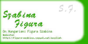 szabina figura business card